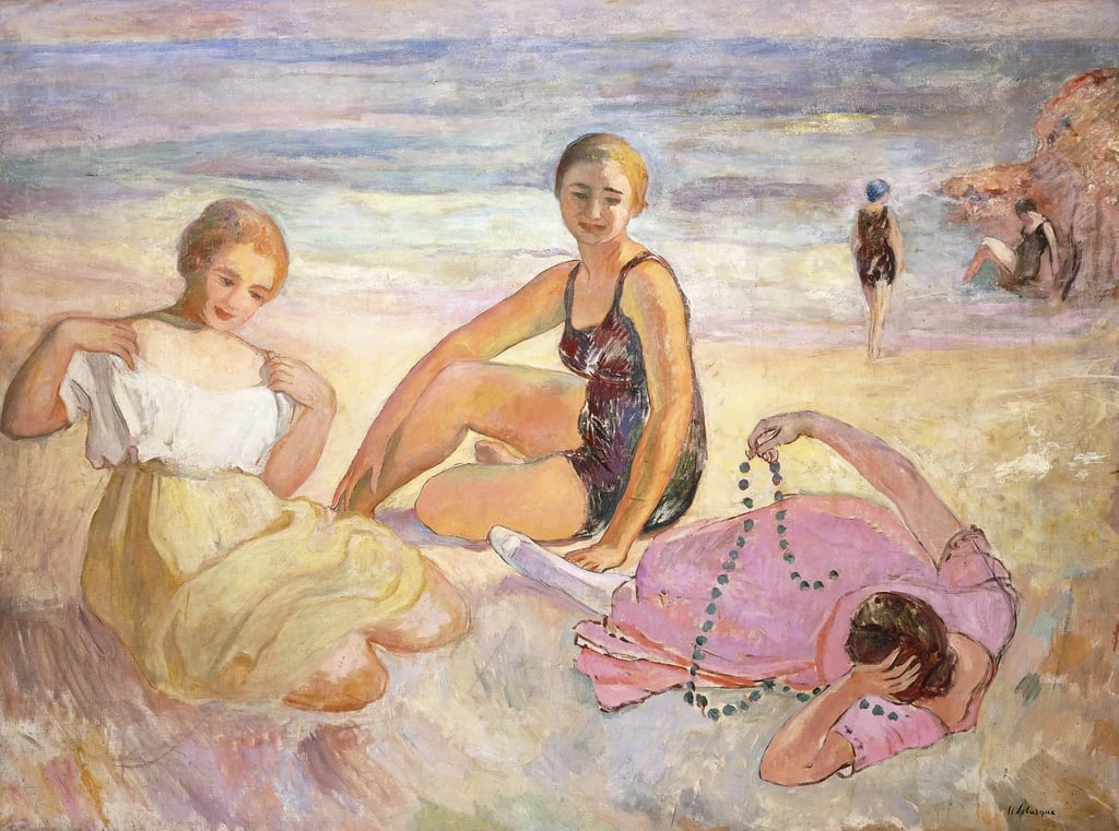 Tre donne sulla spiaggia